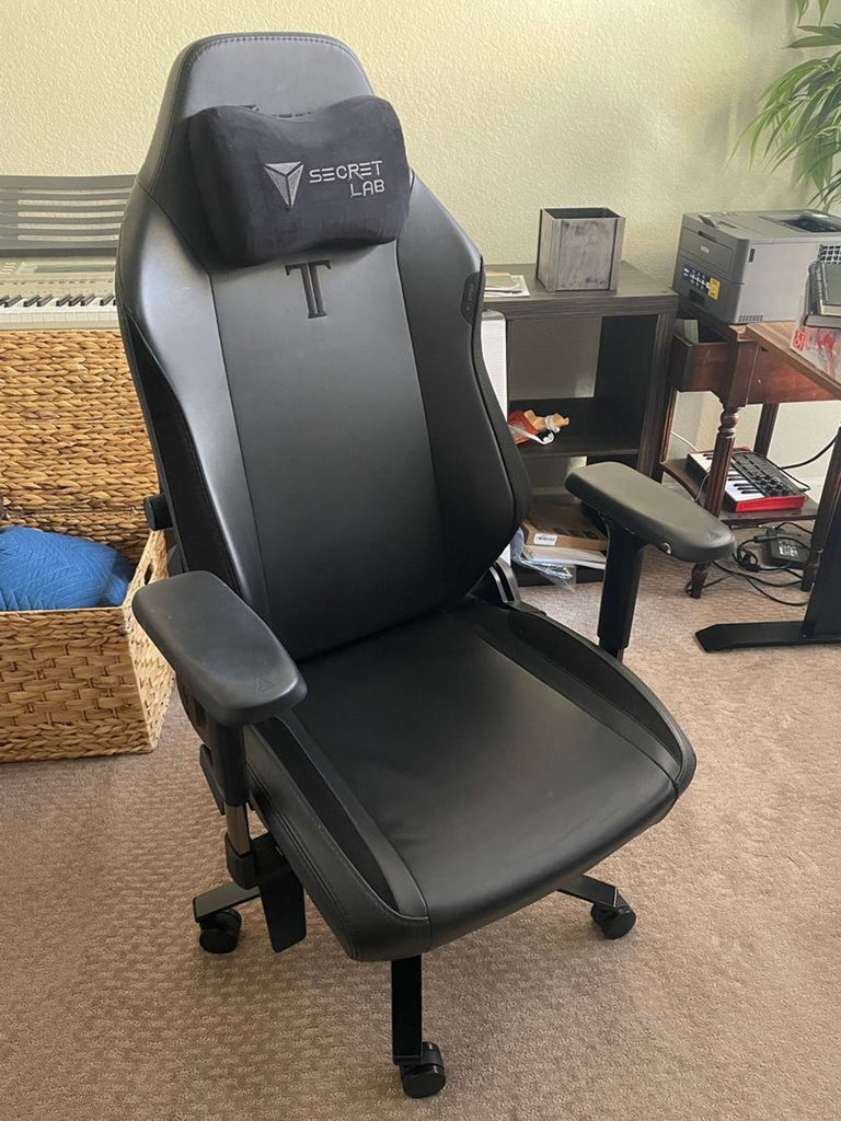 the chair is in the office.
