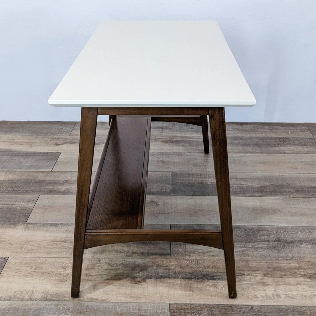 Modern Desk With Wood Drawer