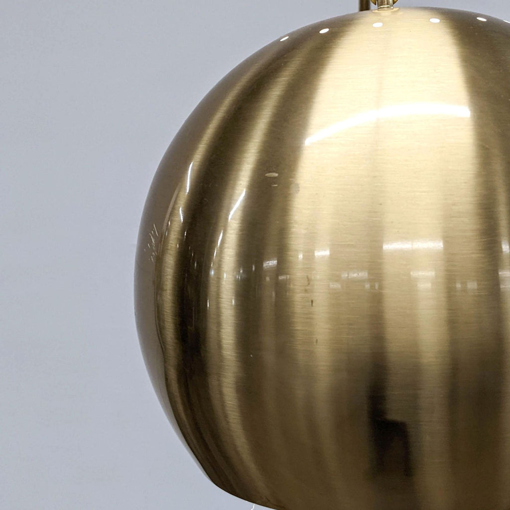 Brushed Brass Look Arc Lamp