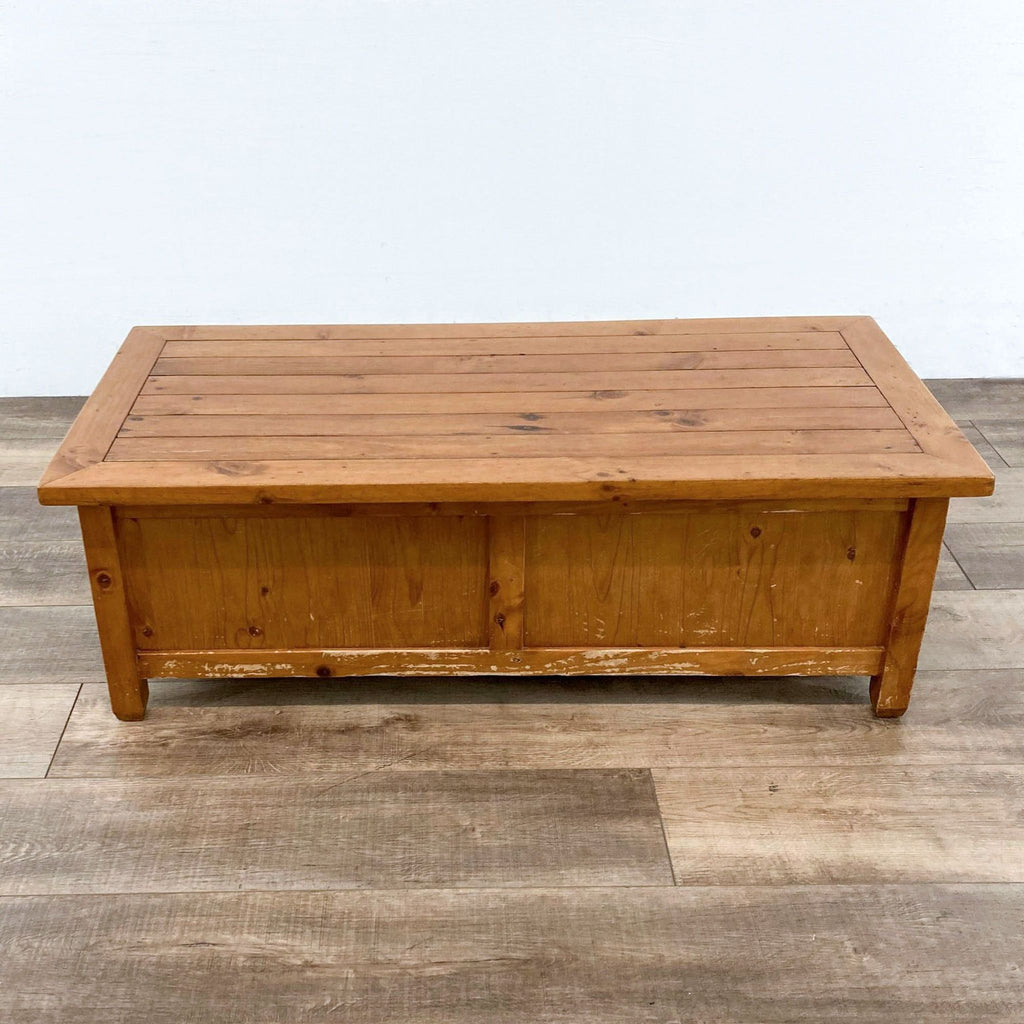 Vintage Pottery Barn Two Drawer Coffee Table