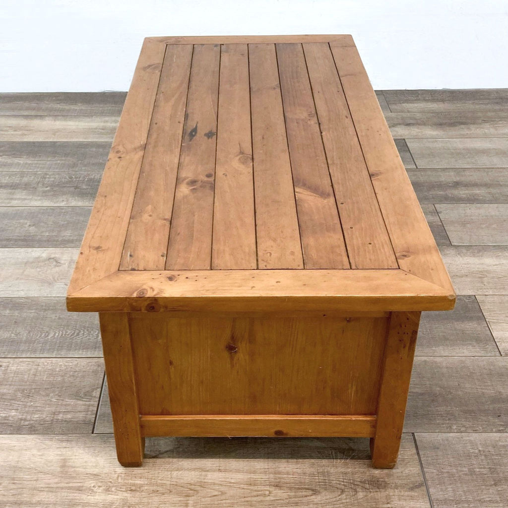 Vintage Pottery Barn Two Drawer Coffee Table