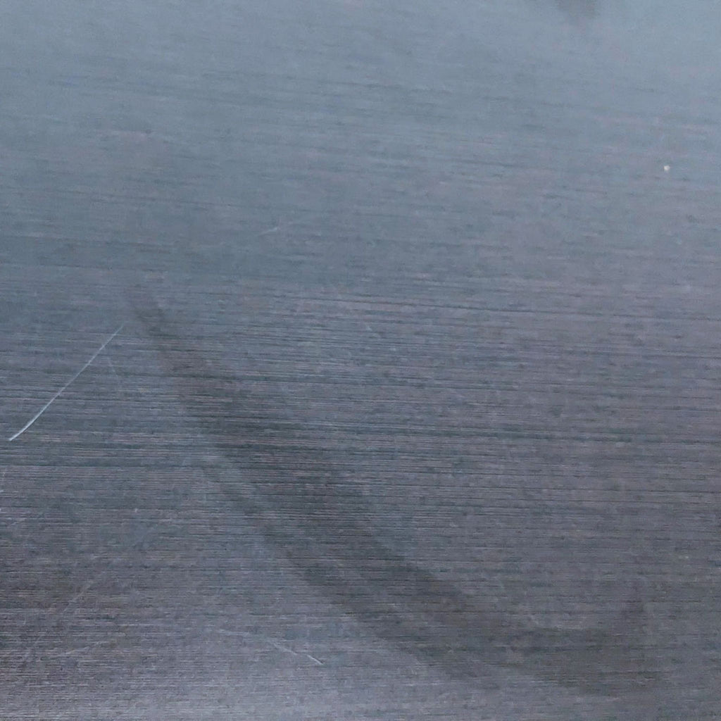 Leather Coffee Table with Wood Center