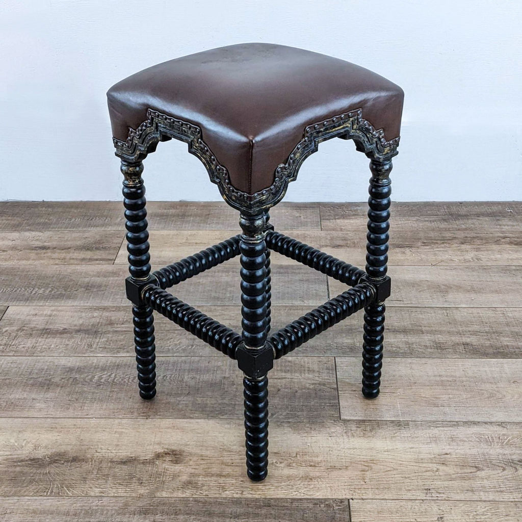 Luxe Leather Marlo Bar Stools