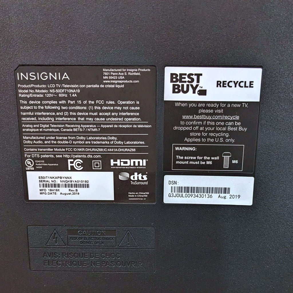 Insignia NS-50DF710NA19 50-inch Smart 4K UHD TV - Fire TV