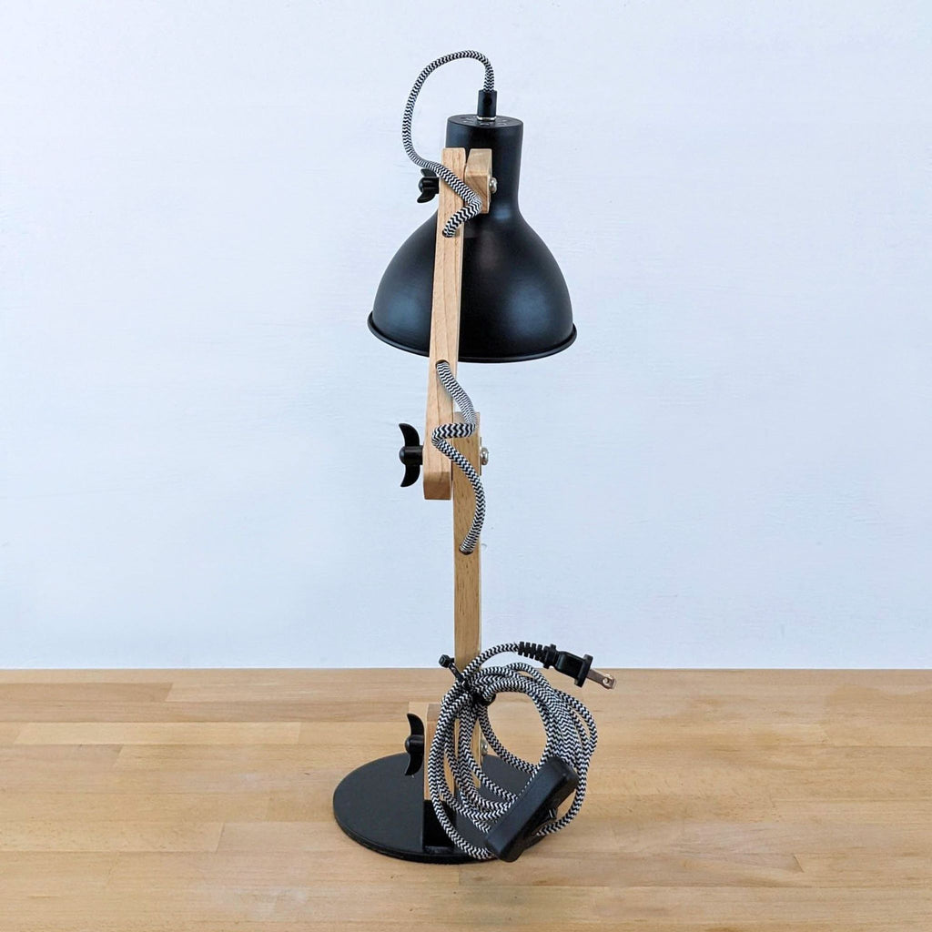 Wood Swing Arm Desk Lamp