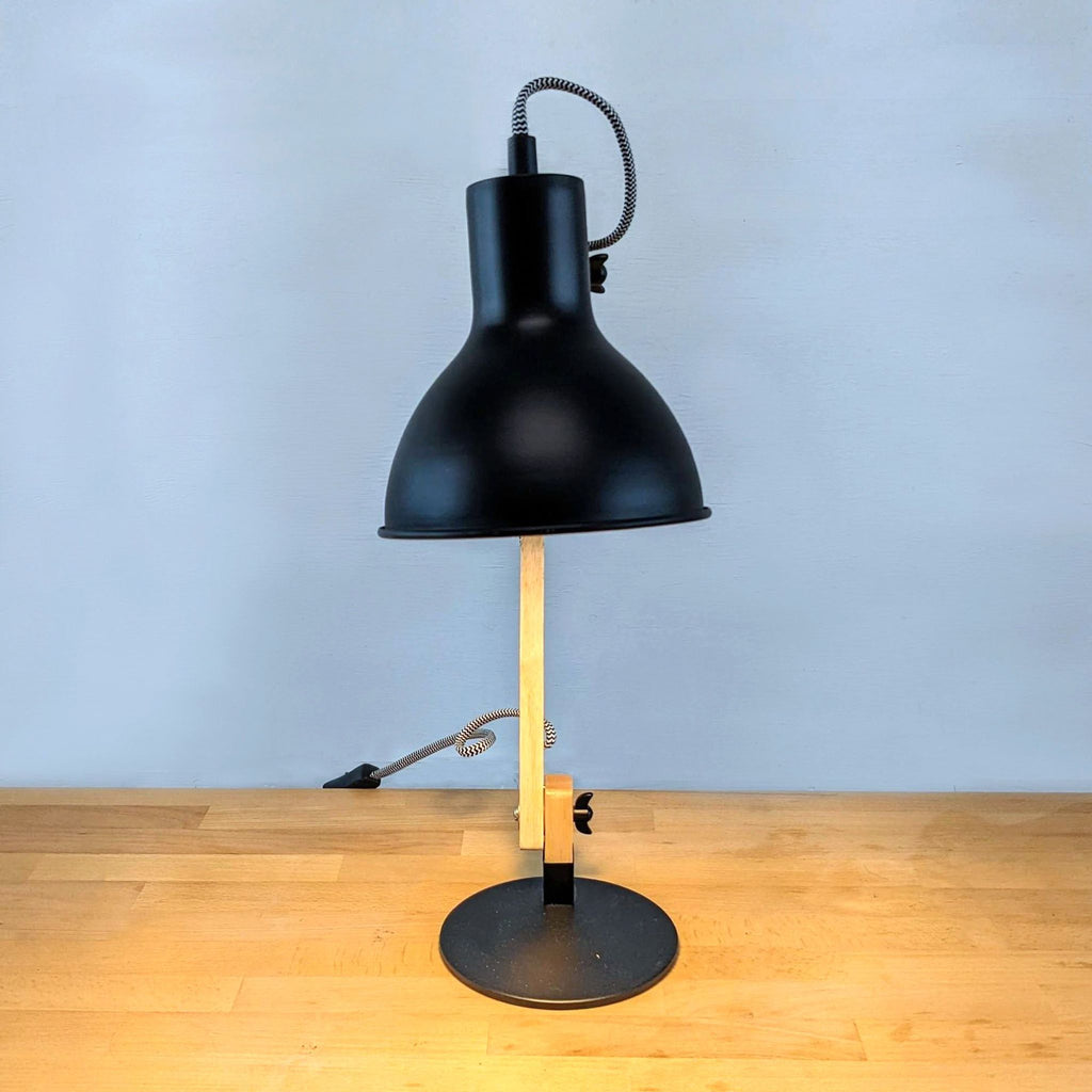 Wood Swing Arm Desk Lamp