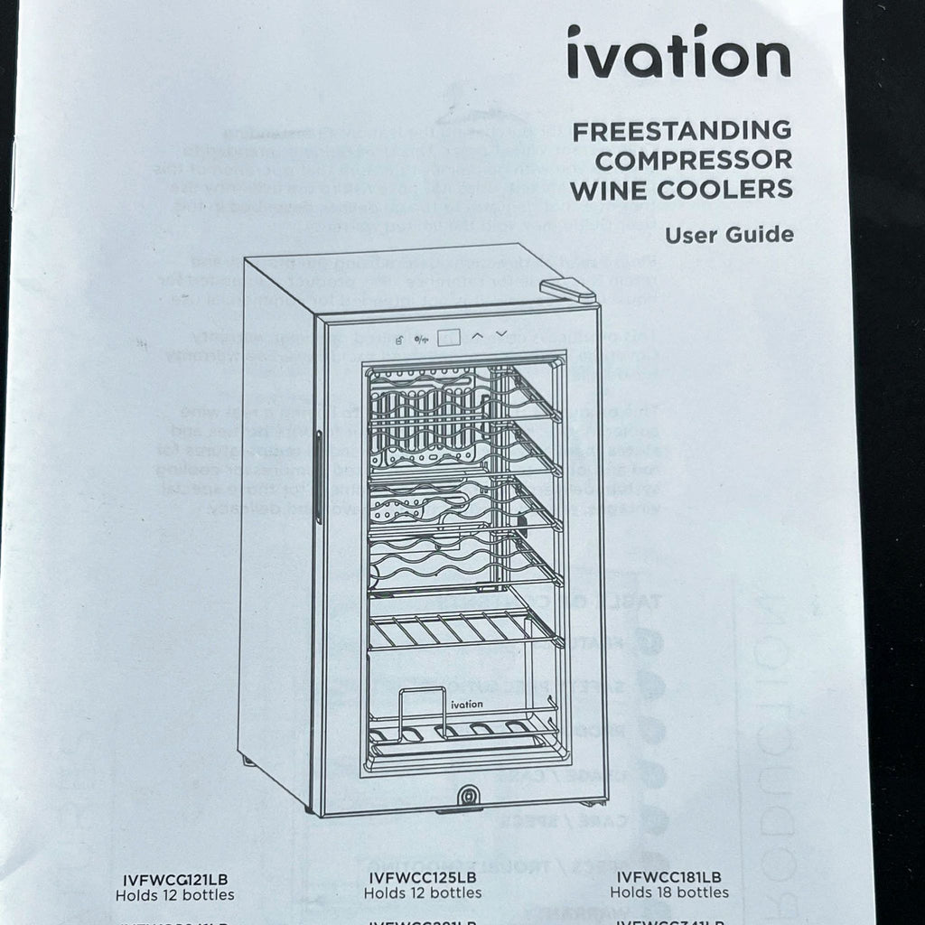 vation 33 Bottle Dual Zone Wine Cooler Refrigerator w/Lock | Large Freestanding Wine Cellar