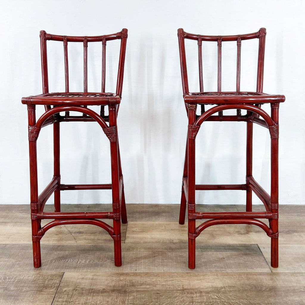 Pair Of Bamboo Stools