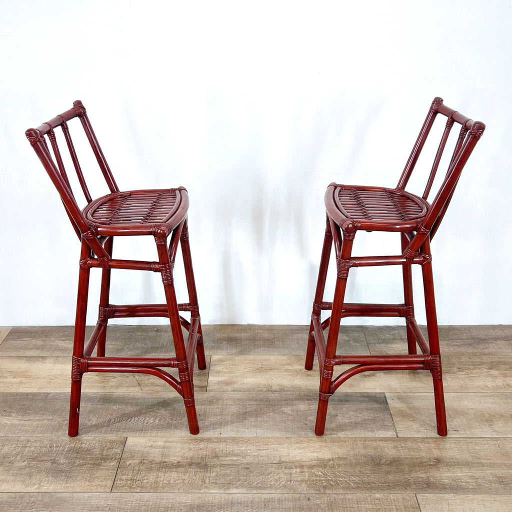 Pair Of Bamboo Stools