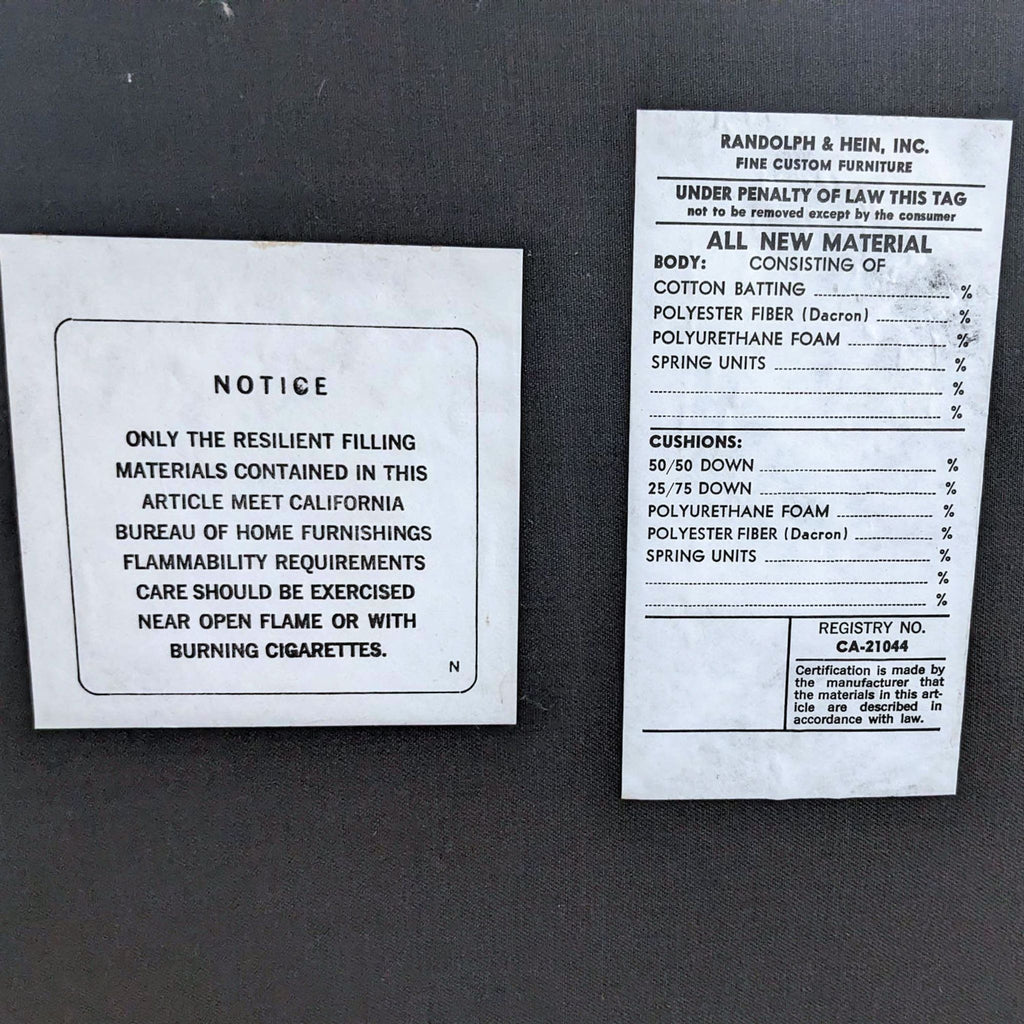 Randolph & Hein Mid Century Modern T Back Side Chair