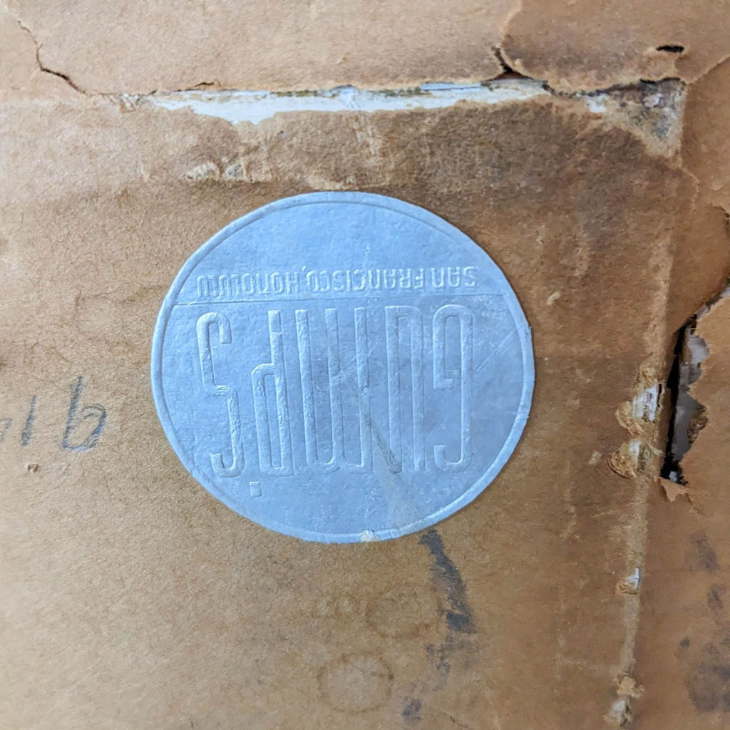 Vintage Gumps of San Francisco Giltwood Ornate Wall Mirror