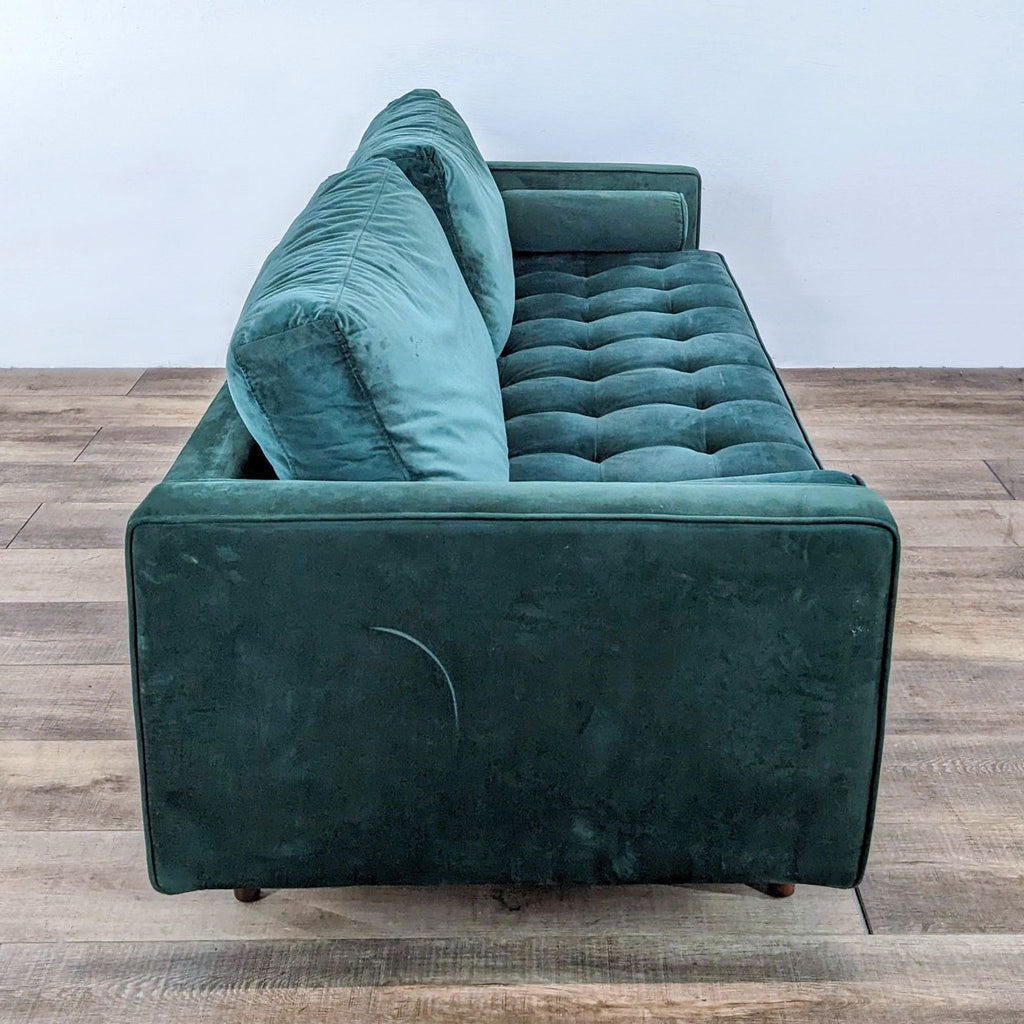 Green Mid-Century Style Sofa