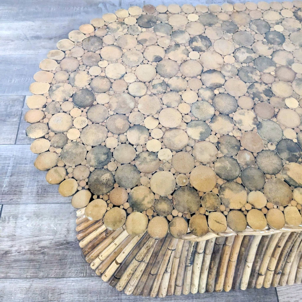 Oval Bamboo “Sheaf of Wheat” Dining Table