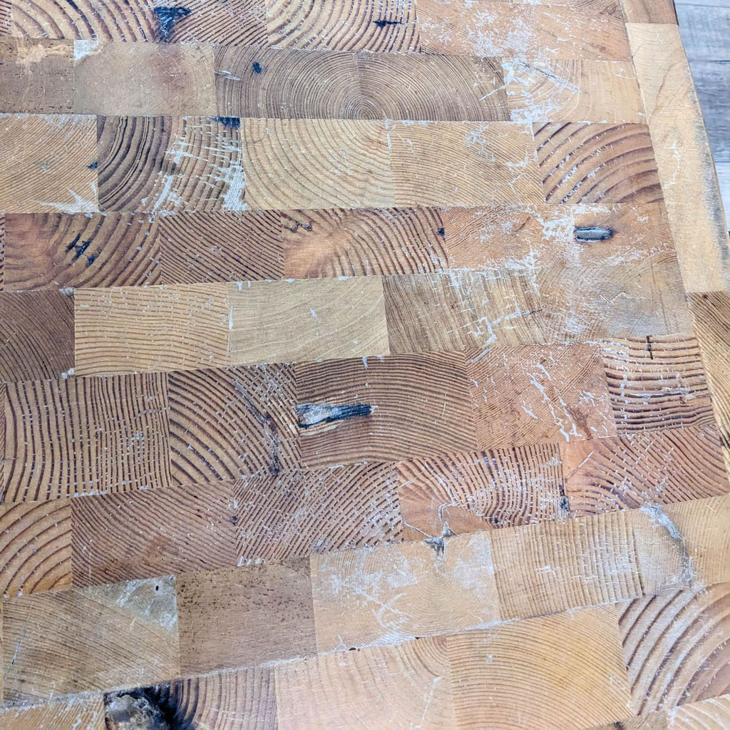 Restoration Hardware Reclaimed Wood Butcher Block Coffee Table