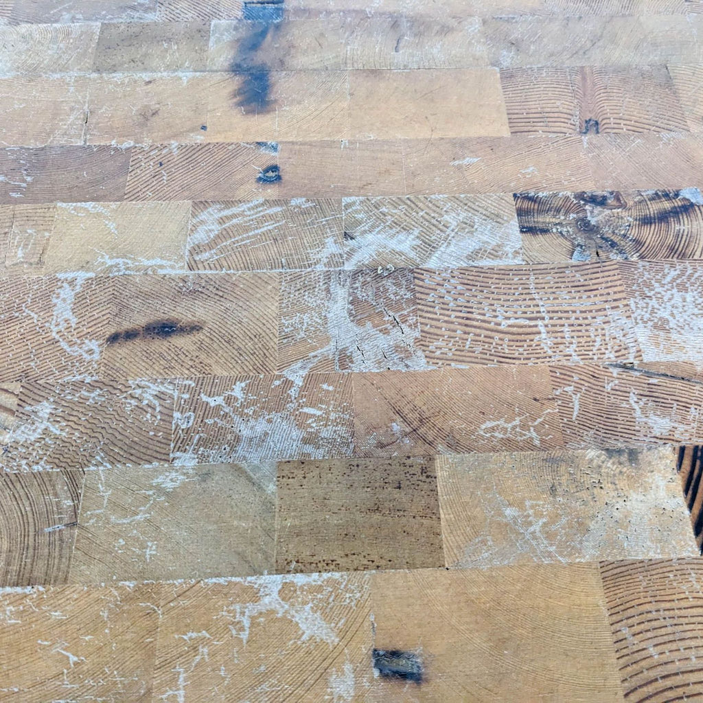 Restoration Hardware Reclaimed Wood Butcher Block Coffee Table