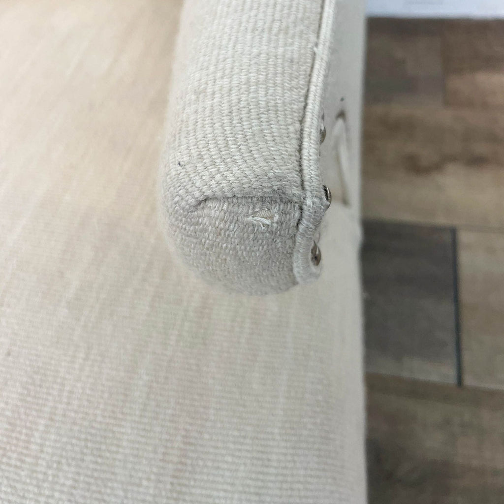 Contemporary Cream Colored Wingback Chair