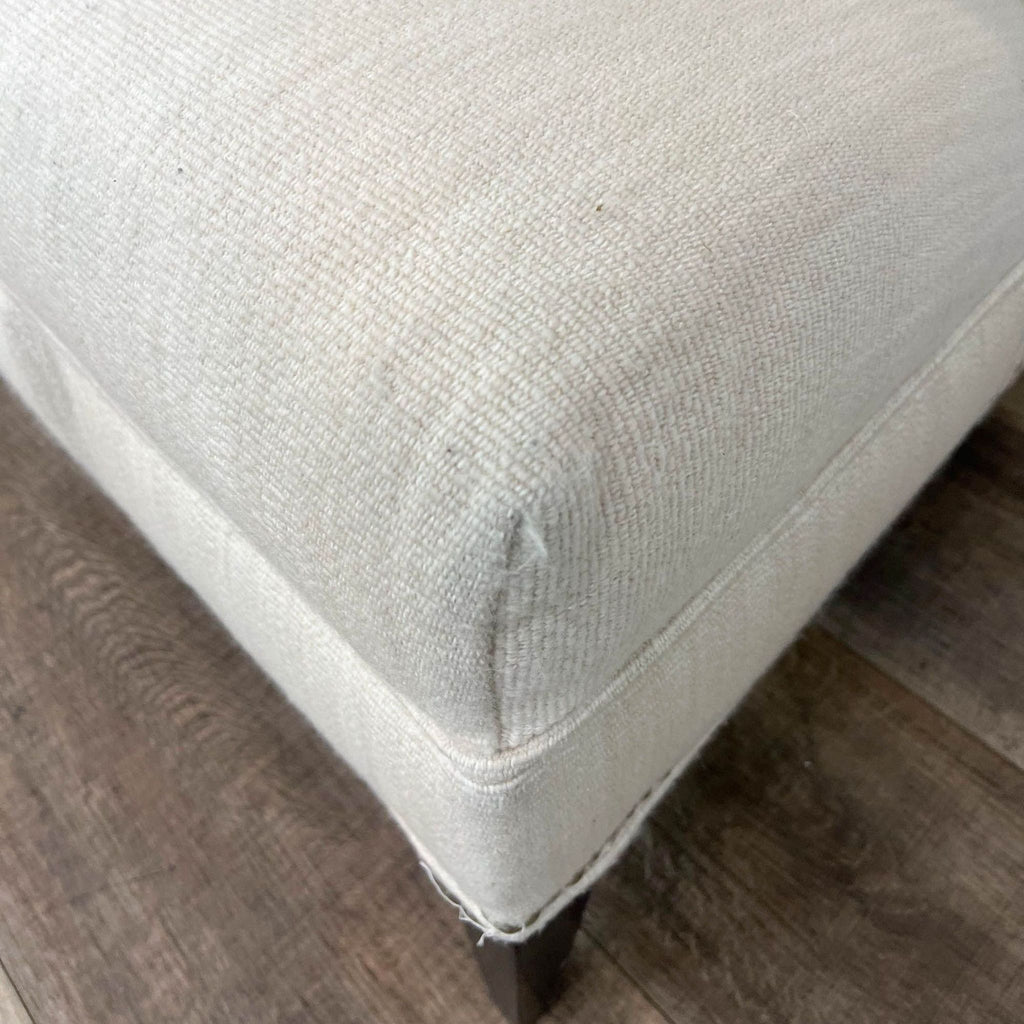 Contemporary Cream Colored Wingback Chair