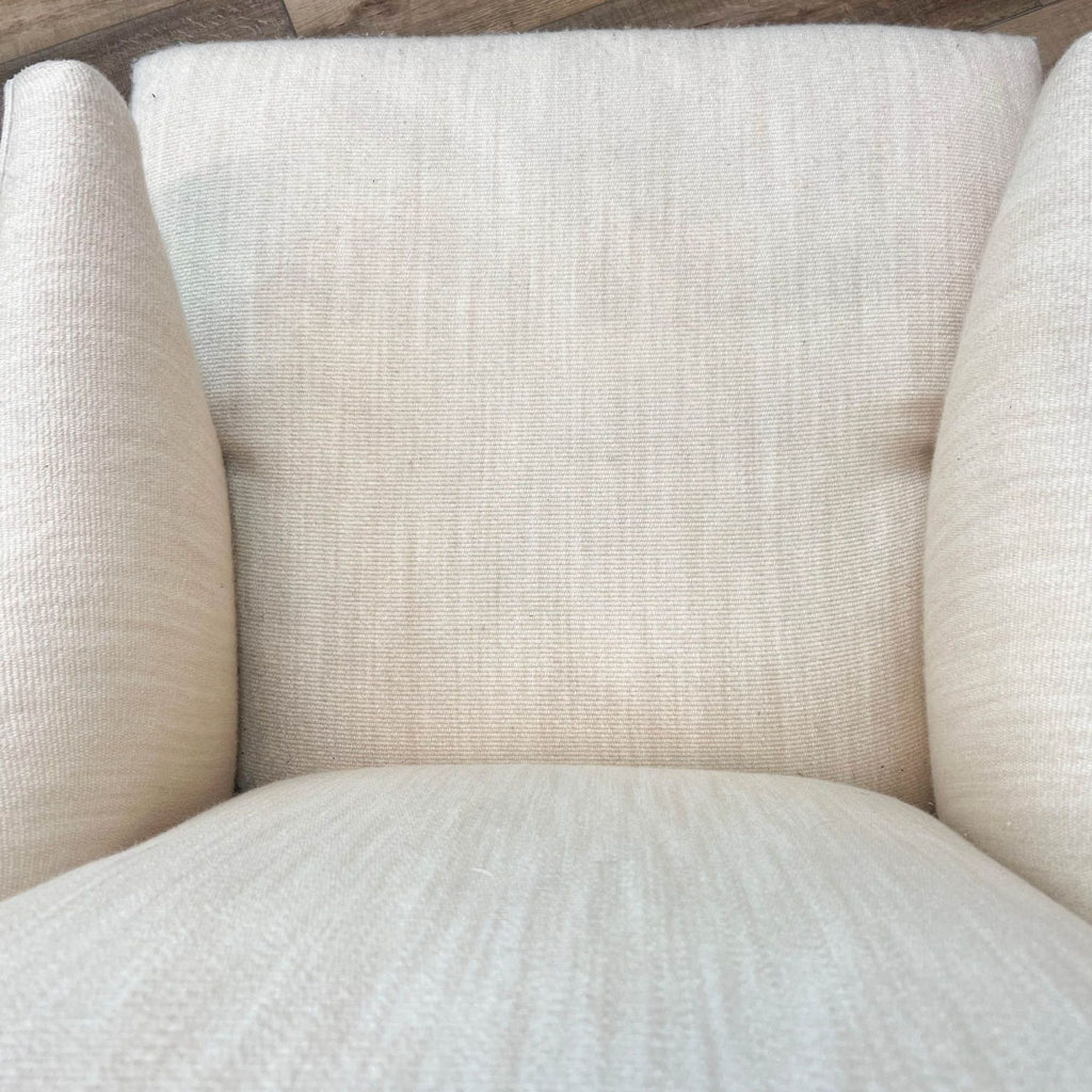 Contemporary Cream Colored Wingback Chair