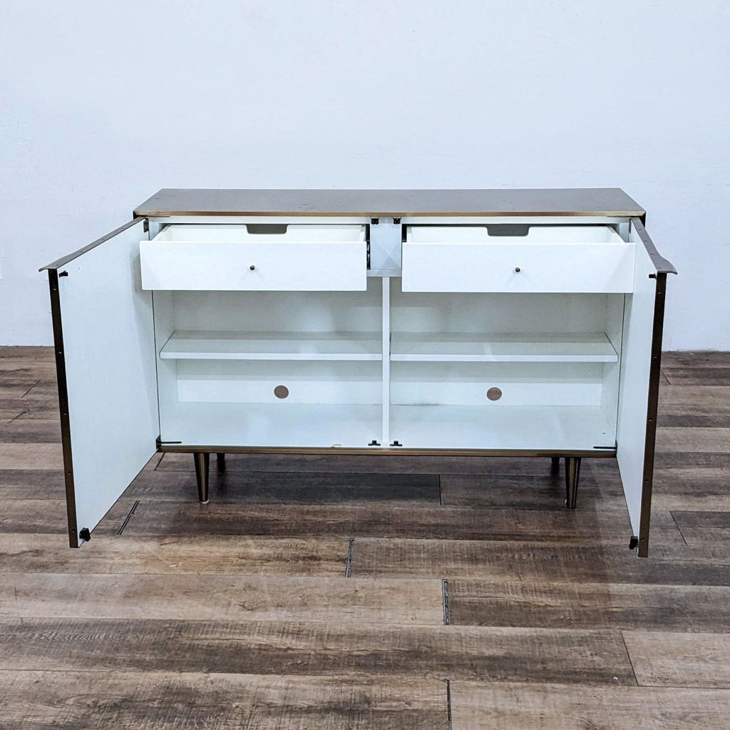 Caracole Classic Two Drawer Agate Cabinet