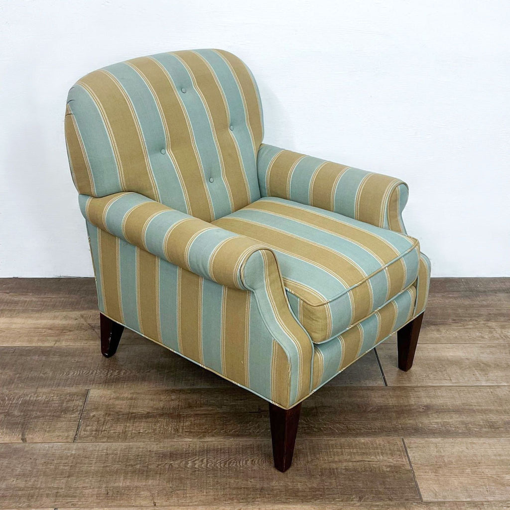 Contemporary Striped Lounge Chair