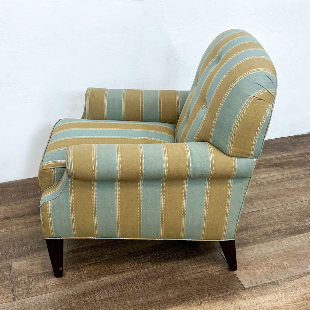 Contemporary Striped Lounge Chair