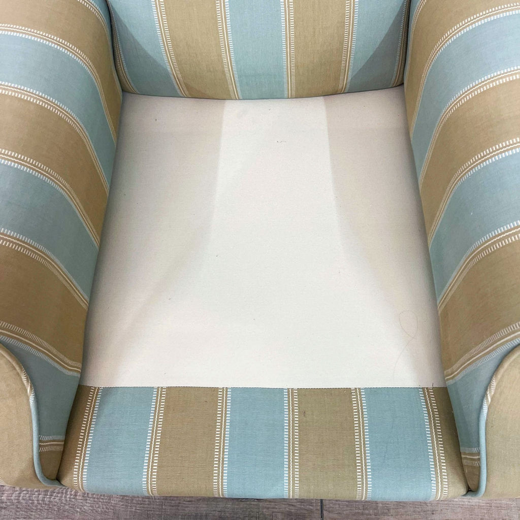 Contemporary Striped Lounge Chair