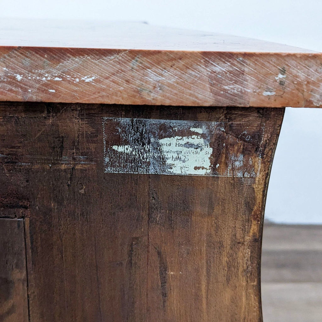 Antique Marble Top French Louis XV 2 Drawer Commode