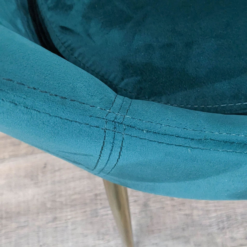 Contemporary/Modern Upholstered Dining Side Chair with Metal Frame