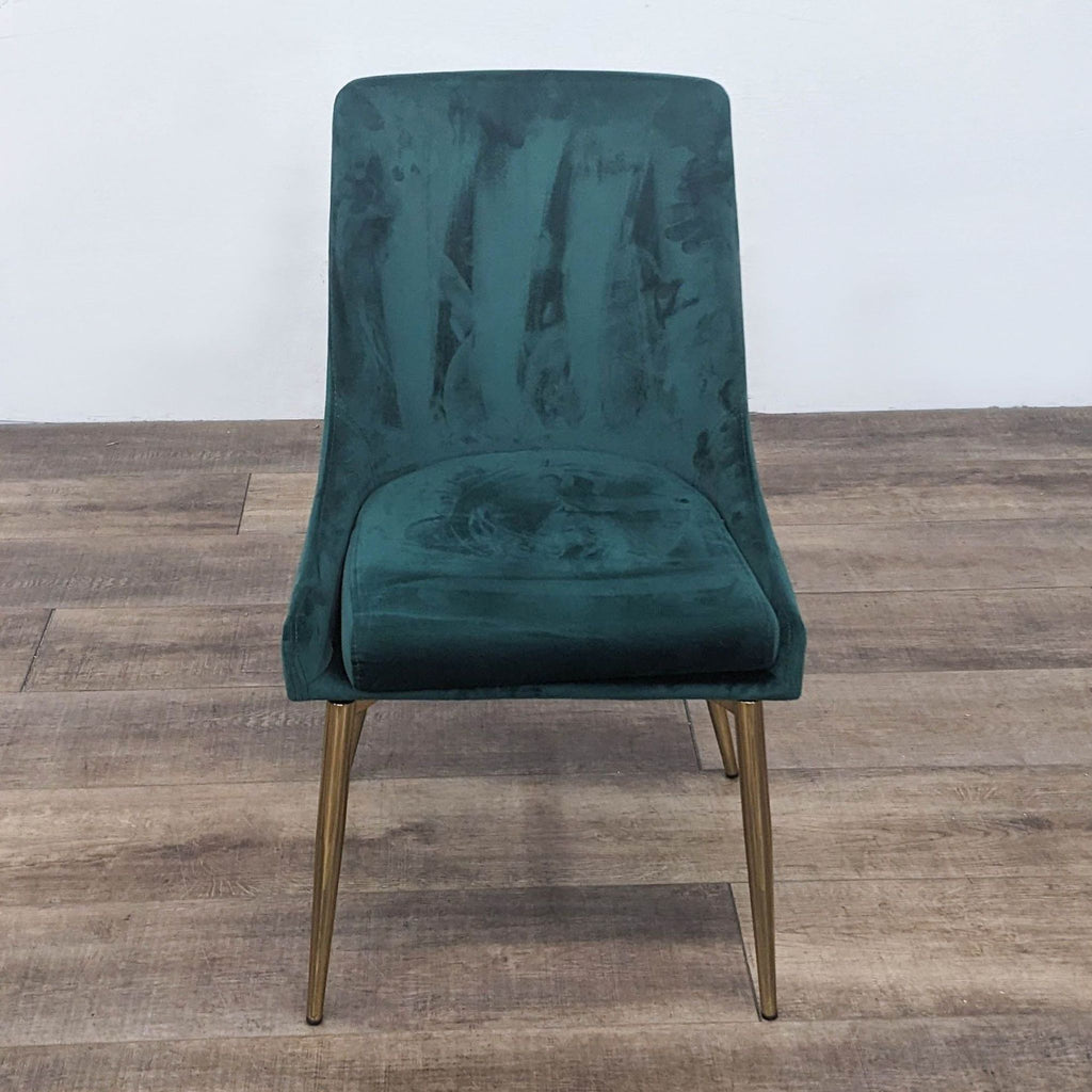 Contemporary/Modern Upholstered Dining Side Chair with Metal Frame