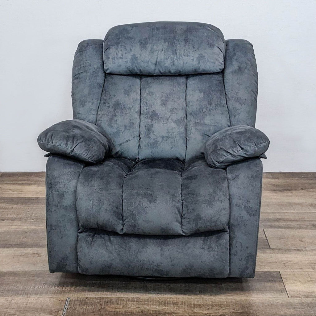 Latitude Run heated massage chair with high-density foam and multiple settings. Front view.