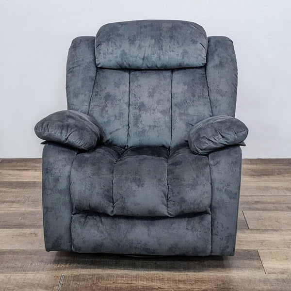 Latitude Run heated massage chair with high-density foam and multiple settings. Front view.