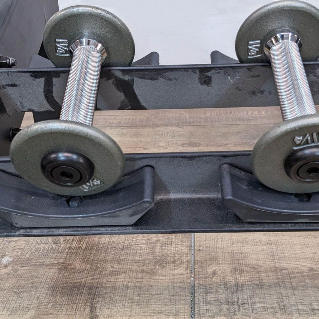 Ivanko RM/EP-1.5 Dumbbells sets 5-50 lbs set, 5-100 lbs and racks