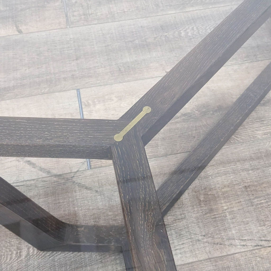 Square Roots Furniture Glass Top Coffee Table