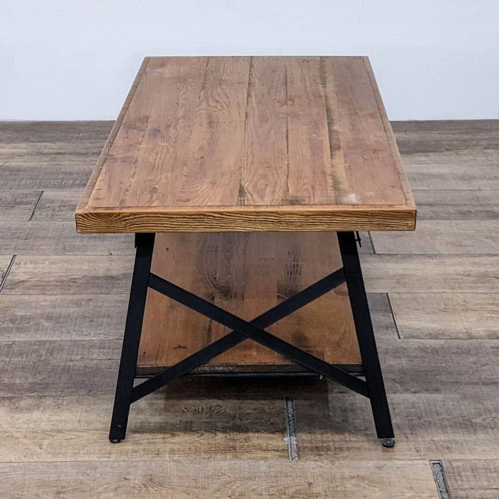 Industrial Style Coffee Table with Storage