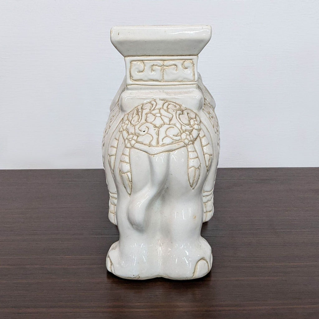 Porcelain Elephant Sculpture