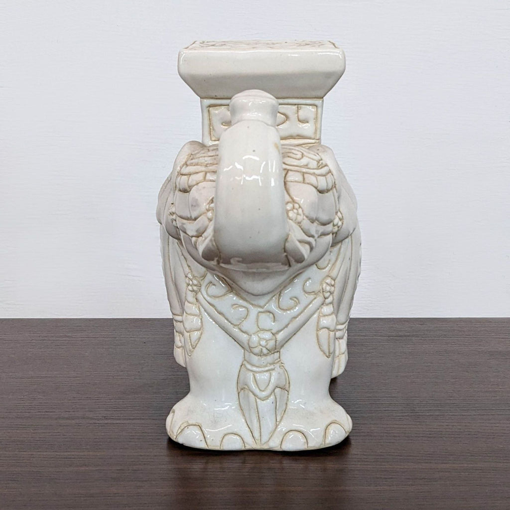 Porcelain Elephant Sculpture