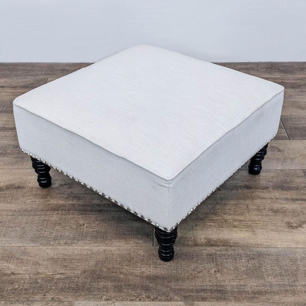 Square Fabric Ottoman