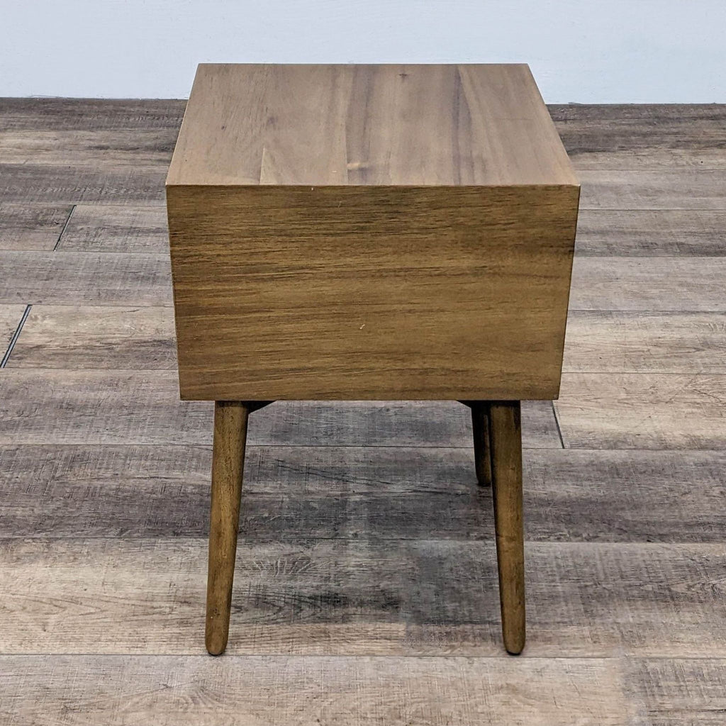 Two Drawer Mid-Century Nightstand