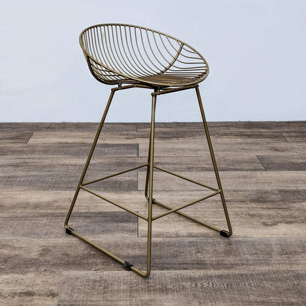 Gold Metal Stool
