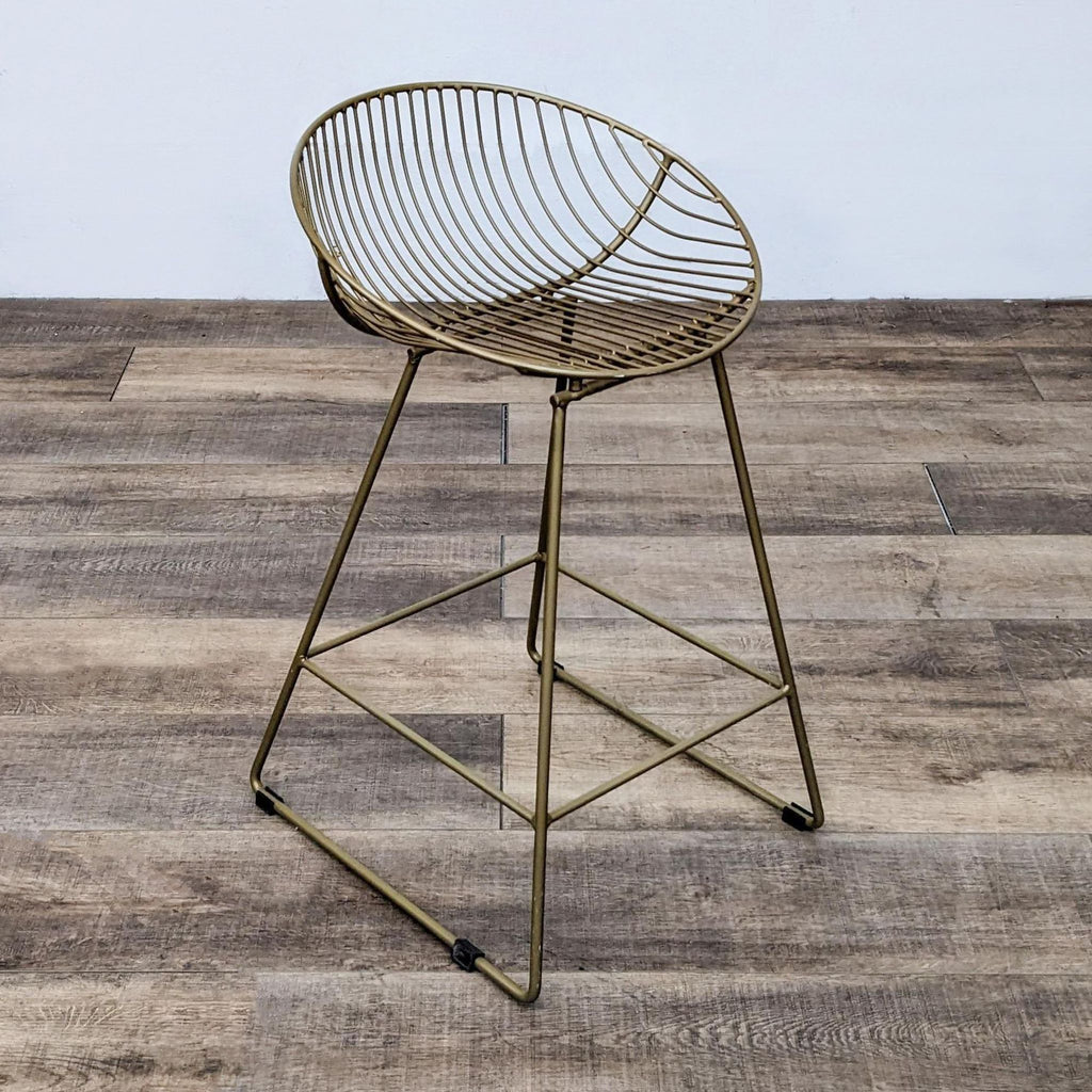 Gold Metal Stool