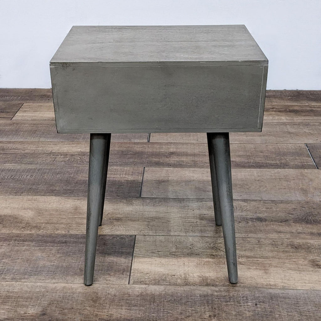 One Drawer Mid-Century Nightstand