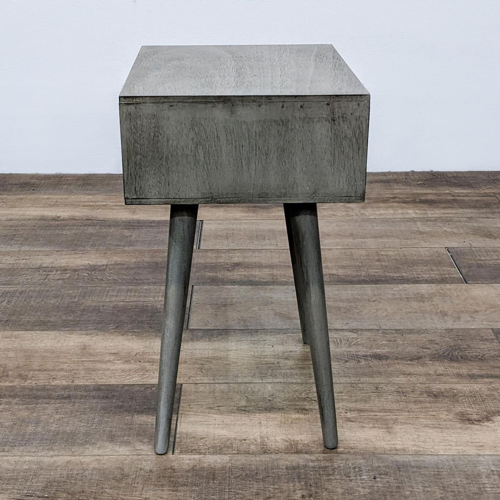 One Drawer Mid-Century Nightstand