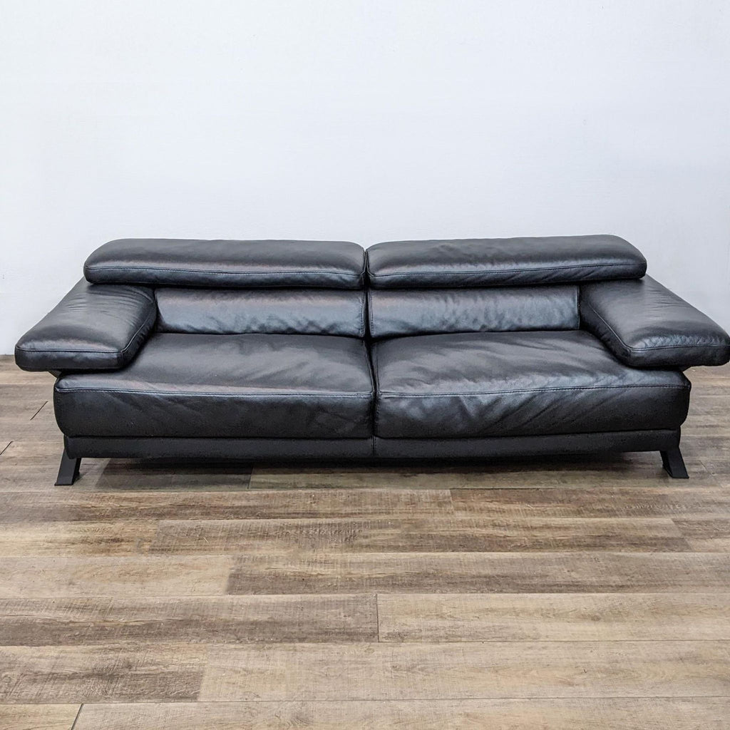 Roche Bobois Modern Leather Sofa