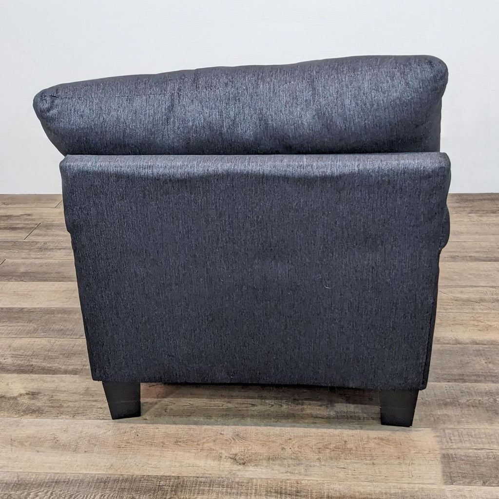 Contemporary Upholstered Lounge Chair and Ottoman