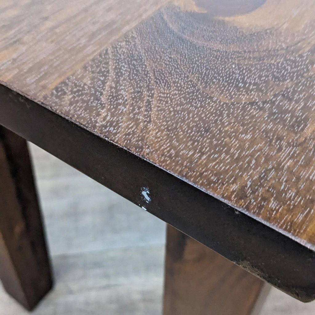 Crate and Barrel Wood Console Table