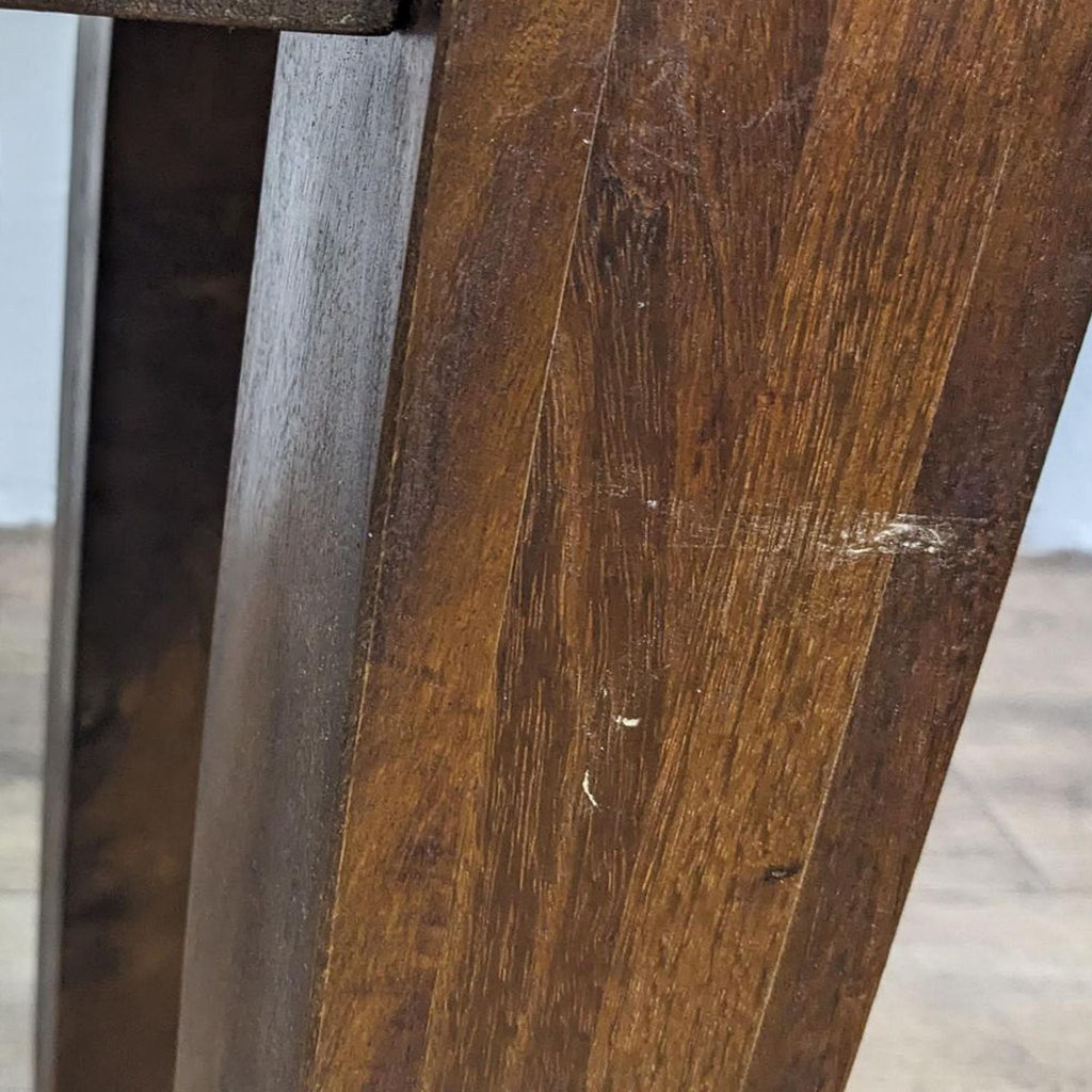 Crate and Barrel Wood Console Table