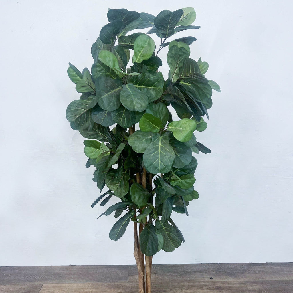 a large artificial plant in a pot