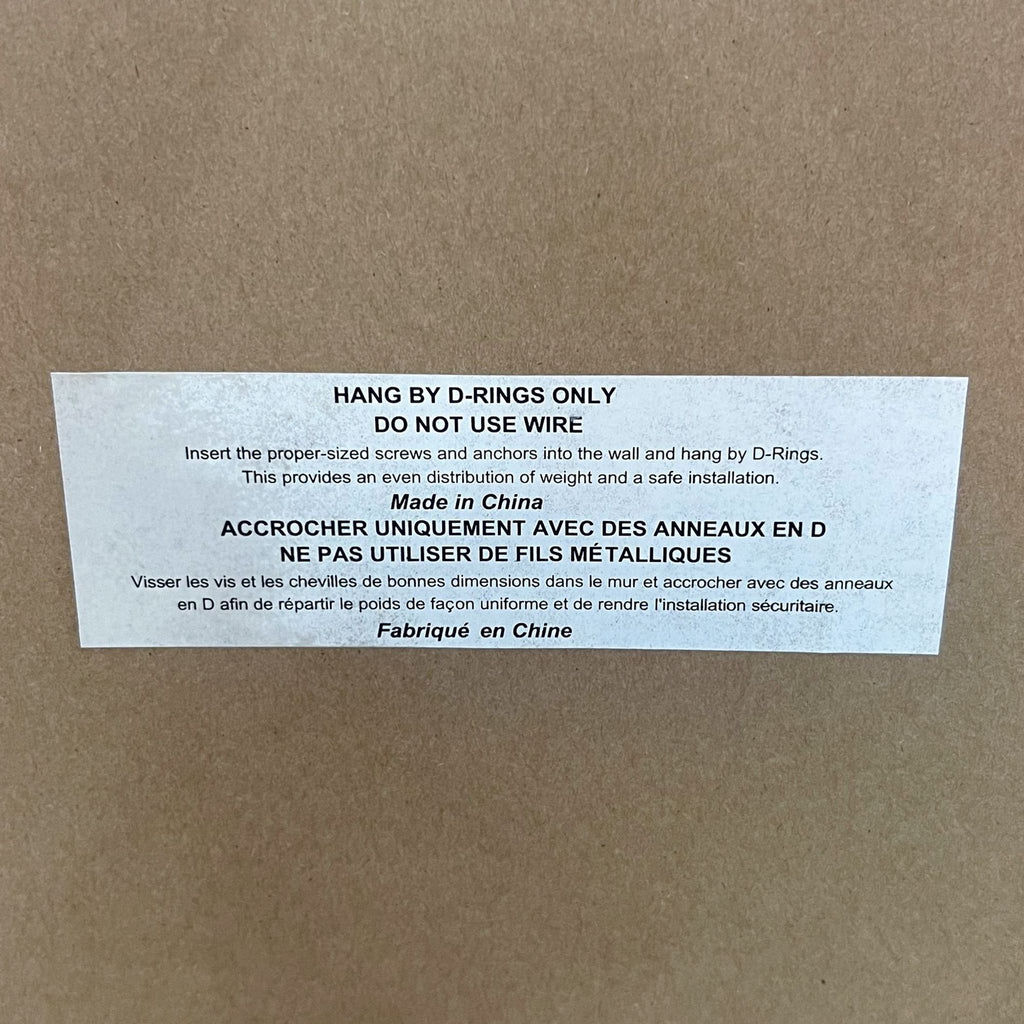 Instructions on the back of the Reperch mirror for D-Ring mounting only.