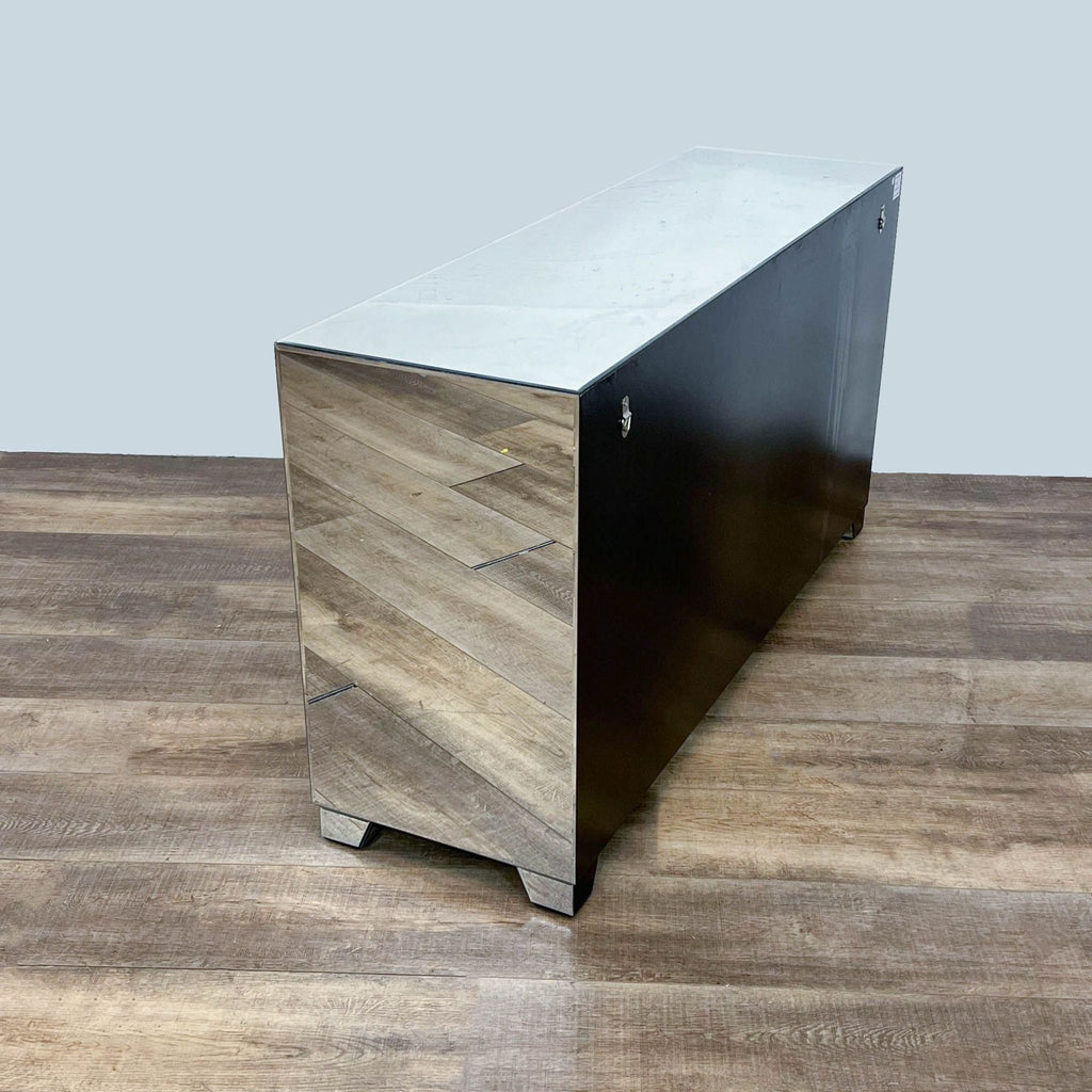 Modern 6-Drawer Mirrored Dresser