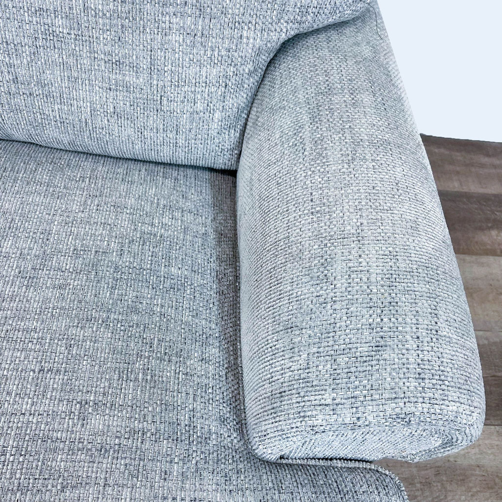 Contemporary Loveseat And Ottoman